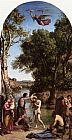 Jean-Baptiste-Camille Corot The Baptism of Christ painting